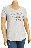 Thumbnail for your product : Old Navy Women's Plus Heathered Logo Tees
