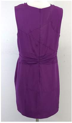 Madison Marcus Purple Silk Sleeveless Dress