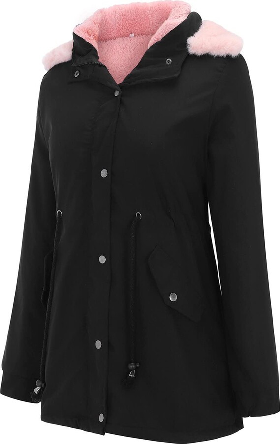 Generic 2023 New A Overcoat Womens Thick Hooded Winter Coat Ladies