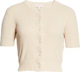 Thumbnail for your product : Rebecca Taylor Bouclé Short Sleeve Cardigan