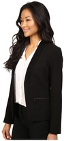 Thumbnail for your product : Ivanka Trump Faux Suede Open Fly-A-way Jacket