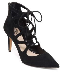Vince Camuto Bodell Lace-Up Suede Pumps