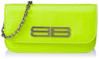 gossip wallet on chain crocodile embossed