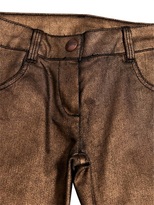 Thumbnail for your product : Junior Gaultier Slim Fit Coated Stretch Cotton Jeans