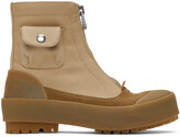 Thumbnail for your product : J.W.Anderson Beige Zippered Duck Boots