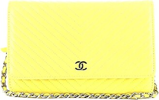 Chanel Women's Yellow Wallets & Card Holders