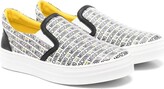 Thumbnail for your product : MOSCHINO BAMBINO All-Over Logo Print Sneakers