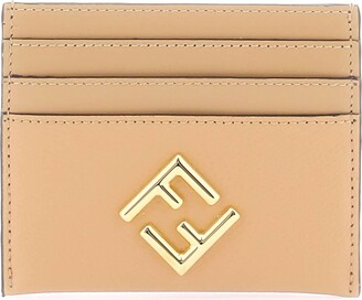 FF Diamonds Phone Pouch Leather Beige