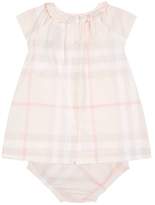 Thumbnail for your product : Burberry Checked Top and Bloomers Set