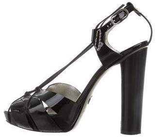 Dolce & Gabbana Patent Leather Platform Sandals