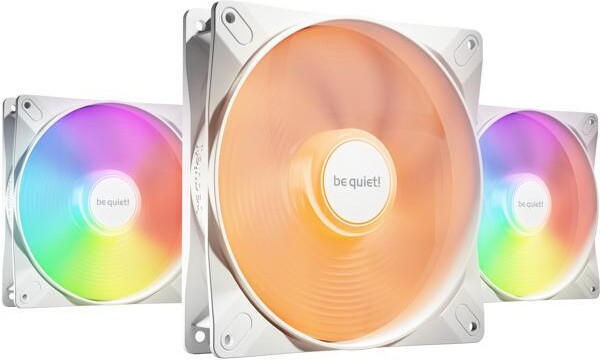 be quiet! Light Wings LX 140mm PWM high-speed White BL131 ARGB LED Case Fan - Triple Pack