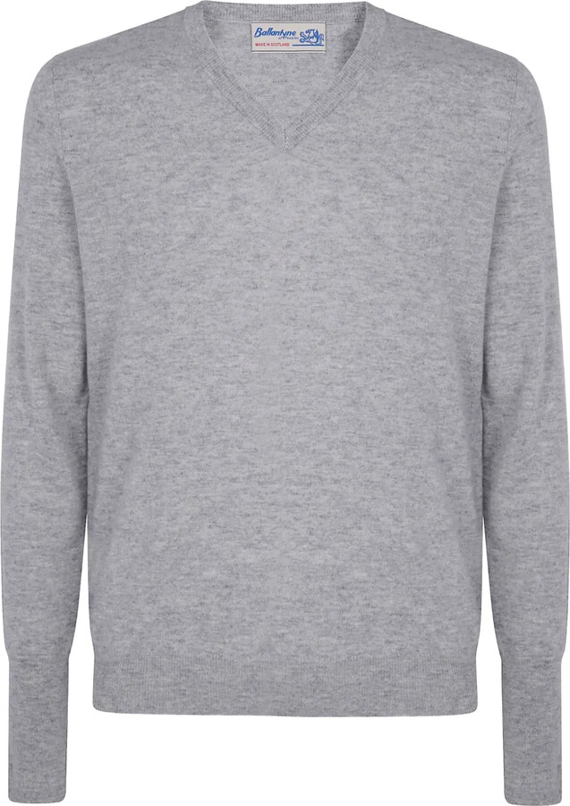 Ballantyne V-Neck Cashmere Sweater