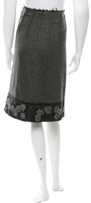 Marni Embellished Wool Skirt