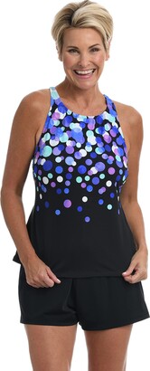 Maxine Of Hollywood High Neck Crossback Taknini Swimsuit Top