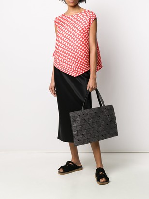 Pleats Please Issey Miyake Patterned Pleated Blouse