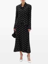 Thumbnail for your product : Erdem Tomasso Ditsy-embroidered Crepe Jacket - Black White