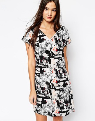 Sisley Tunic Dress in Block Print - Multi