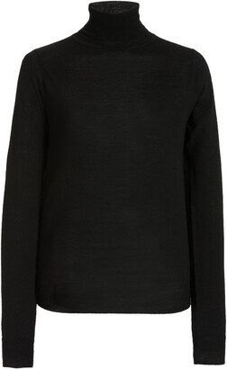 women's merino wool mock turtleneck sweater