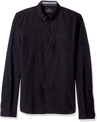 Scotch & Soda Men's Longsleeve Shirt with Neps and Chest Pocket