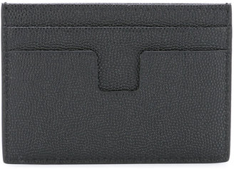 Tom Ford logo print cardholder - men - Calf Leather - One Size