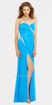 Thumbnail for your product : Faviana Strapless Beaded Stretch Mesh Evening Dresses