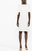 Thumbnail for your product : Alberta Ferretti Ruffle-Detail Round-Neck Dress