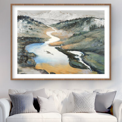 Lark Manor Landscape - Livingroom Landscapes Framed Matted Print Decor