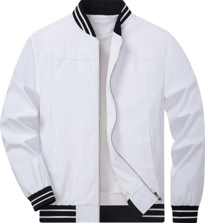 TACVASEN Men's Summer Lightweight Jackets Casual Bomber Cargo Jacket