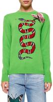 Gucci snake intarsia jumper 