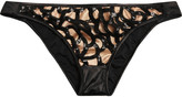 Thumbnail for your product : Agent Provocateur Varla cutout sequined bikini briefs