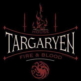 Game of Thrones Women' Game of Throne Targaryen T-Shirt - Black - Large