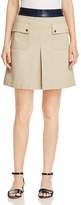 Thumbnail for your product : Tory Burch Joss Leather-Waist Utility Skirt