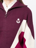 Thumbnail for your product : MARANT ÉTOILE Panelled Zip-Up Cardigan