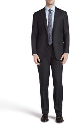 Isaia Solid Wool Suit, Black