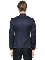 Thumbnail for your product : Thom Browne Down Sleeves Wool Flannel Jacket