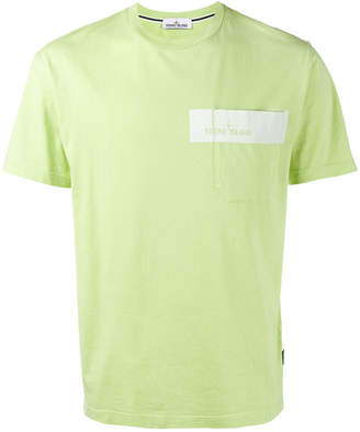 Stone Island Pale Green Logo T Shirt