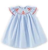 Thumbnail for your product : Edgehill Collection Baby Girls 3-24 Months Anchor Embroidered Checked Dress