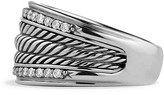Thumbnail for your product : David Yurman Wheaton Band Ring with Diamonds
