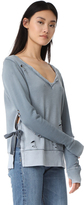 Thumbnail for your product : Pam & Gela Side Slit Sweatshirt