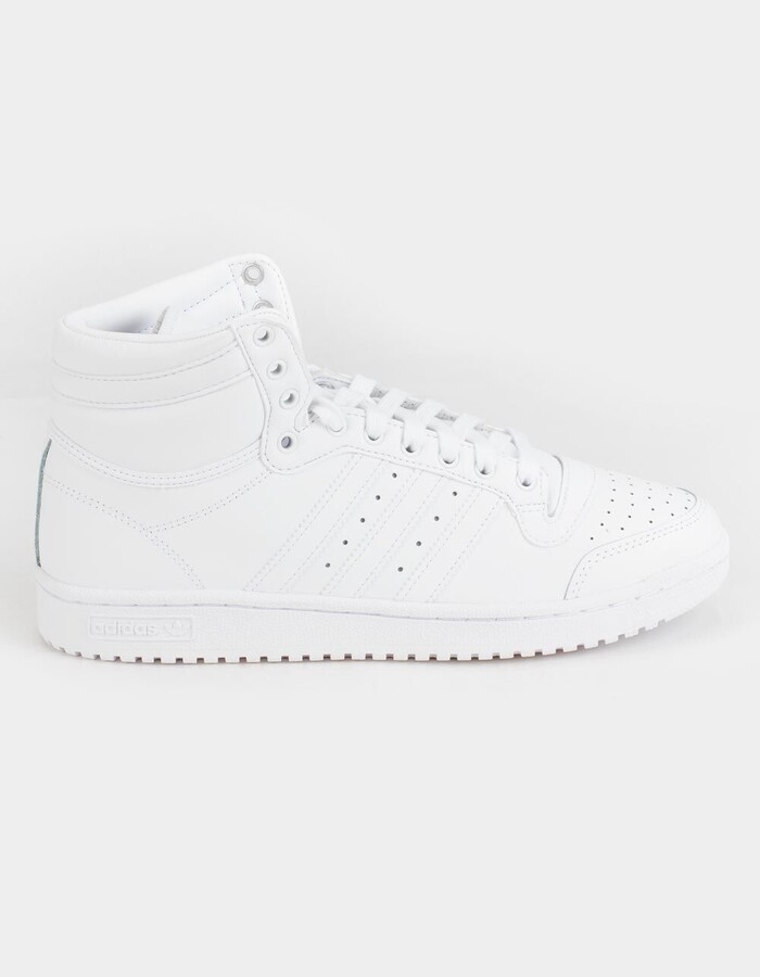 high top all white adidas
