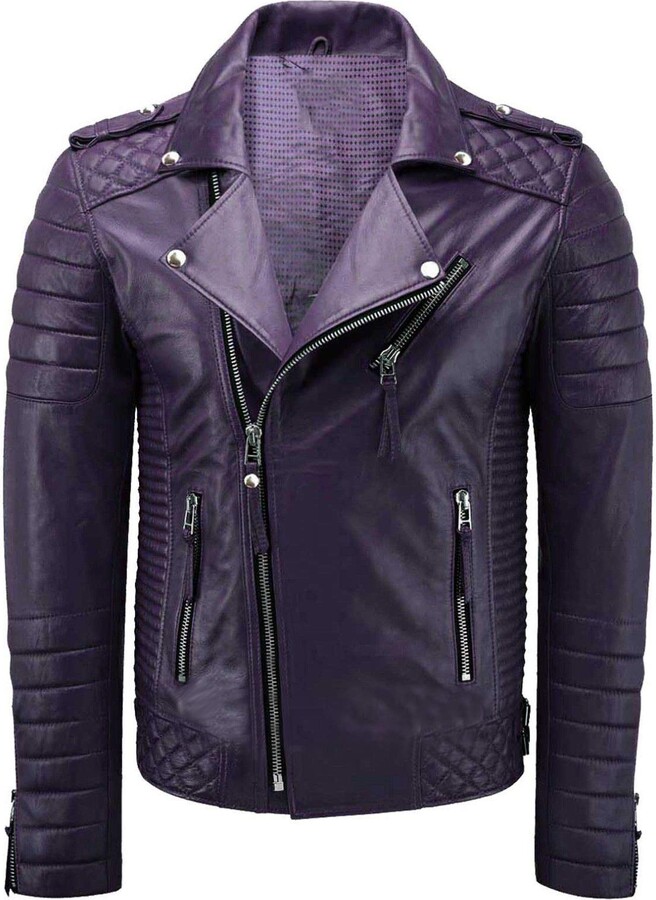 first genuine leather biker jacket