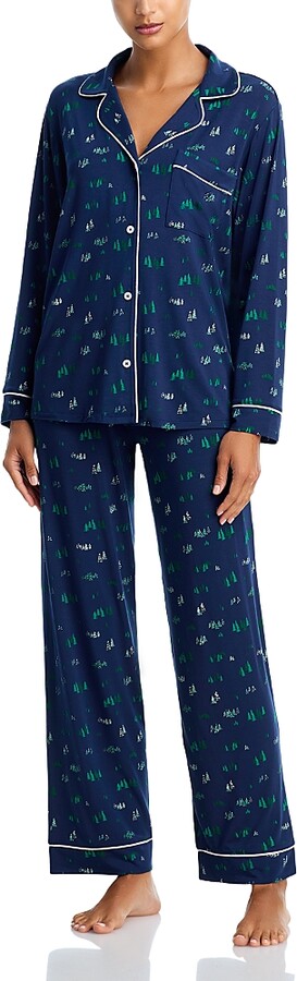 Eberjey Gisele Printed Long Pajama Set
