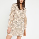 Thumbnail for your product : River Island Beige sequin embellished shift dress
