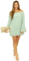 Thumbnail for your product : West Coast Wardrobe Lilly Off the Shoulder Dress in Seafoam