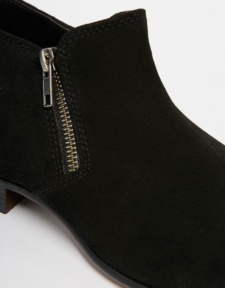 ASOS Chelsea Boots in Black Suede With Double Zip