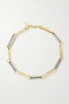 Thumbnail for your product : LAUREN RUBINSKI Extra Large 14-karat Yellow And White Gold Necklace - one size