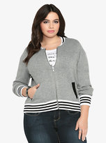 Thumbnail for your product : Torrid Bomber Sweater Jacket
