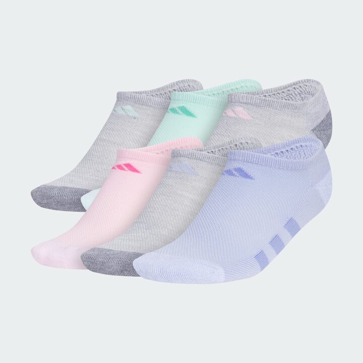 Athletic Cushioned 6-Pack No-Show Socks Kids