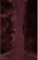 Thumbnail for your product : Elizabeth and James Rabbit-paneled knitted cardigan