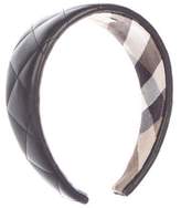 Thumbnail for your product : Burberry Quilted Leather Headband